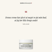 Kundecitat fra Sofie om FIRMING FACE CREAM – SARDKOPENHAGEN
